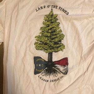 long sleeve white NC tee